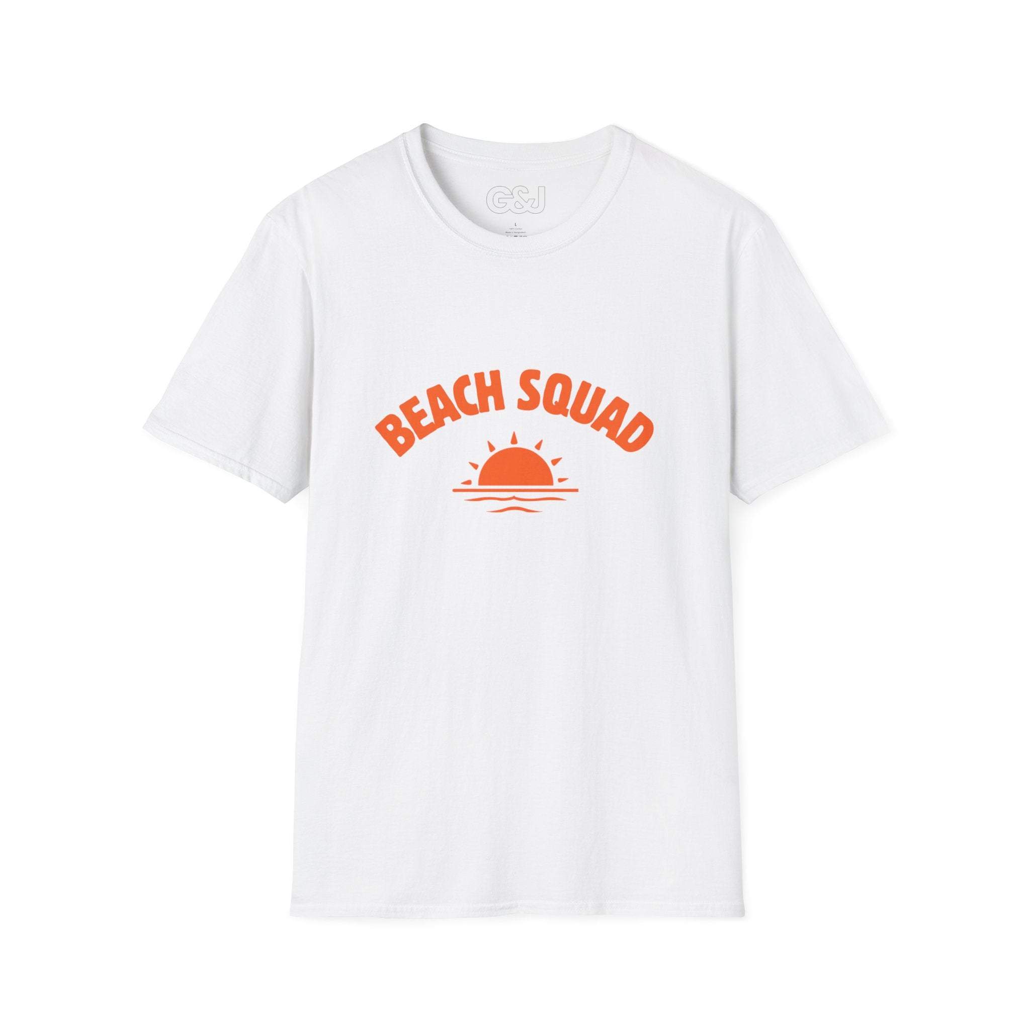 Beach Squad T-Shirt — Retro Sunset Graphic Tee for Beach Lovers