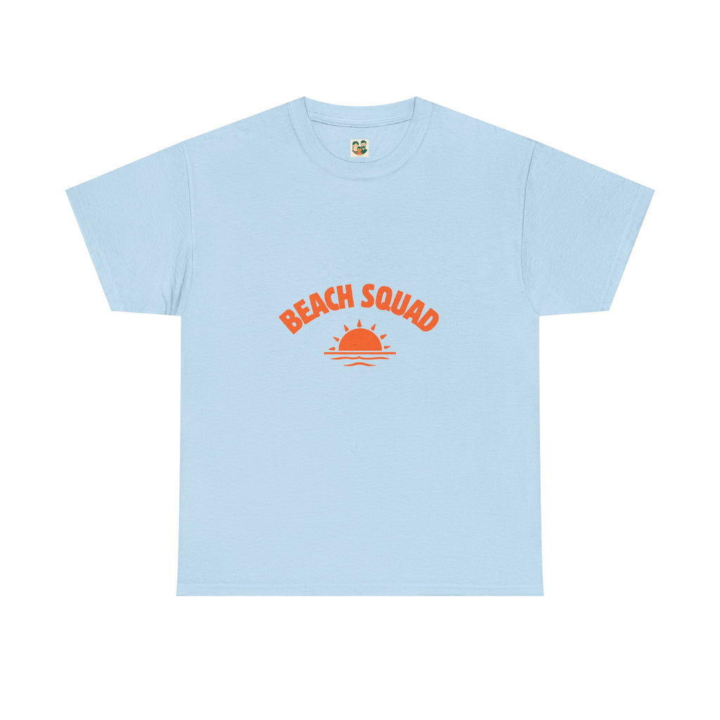 Beach Squad Tee — Retro Orange Sunset Graphic T-Shirt
