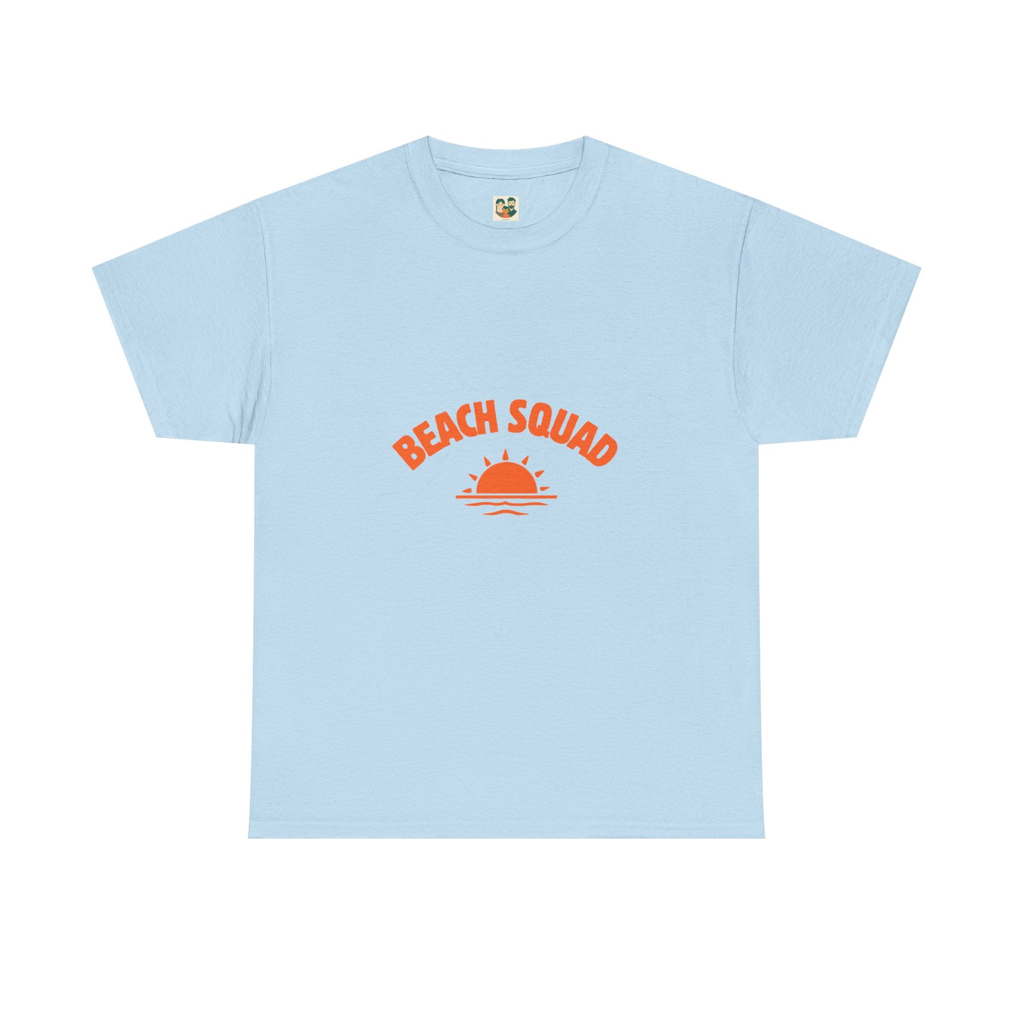 Beach Squad Tee — Retro Orange Sunset Graphic T-Shirt