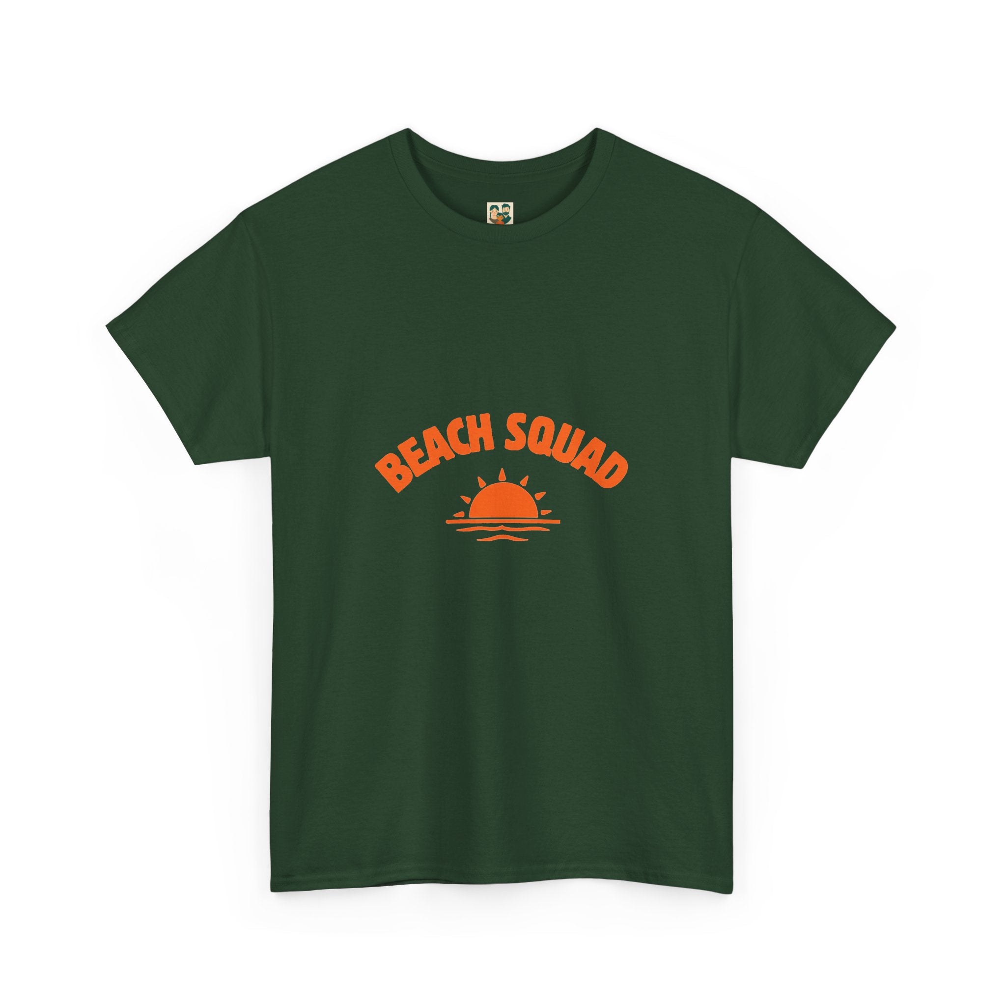 Beach Squad Tee — Retro Orange Sunset Graphic T-Shirt
