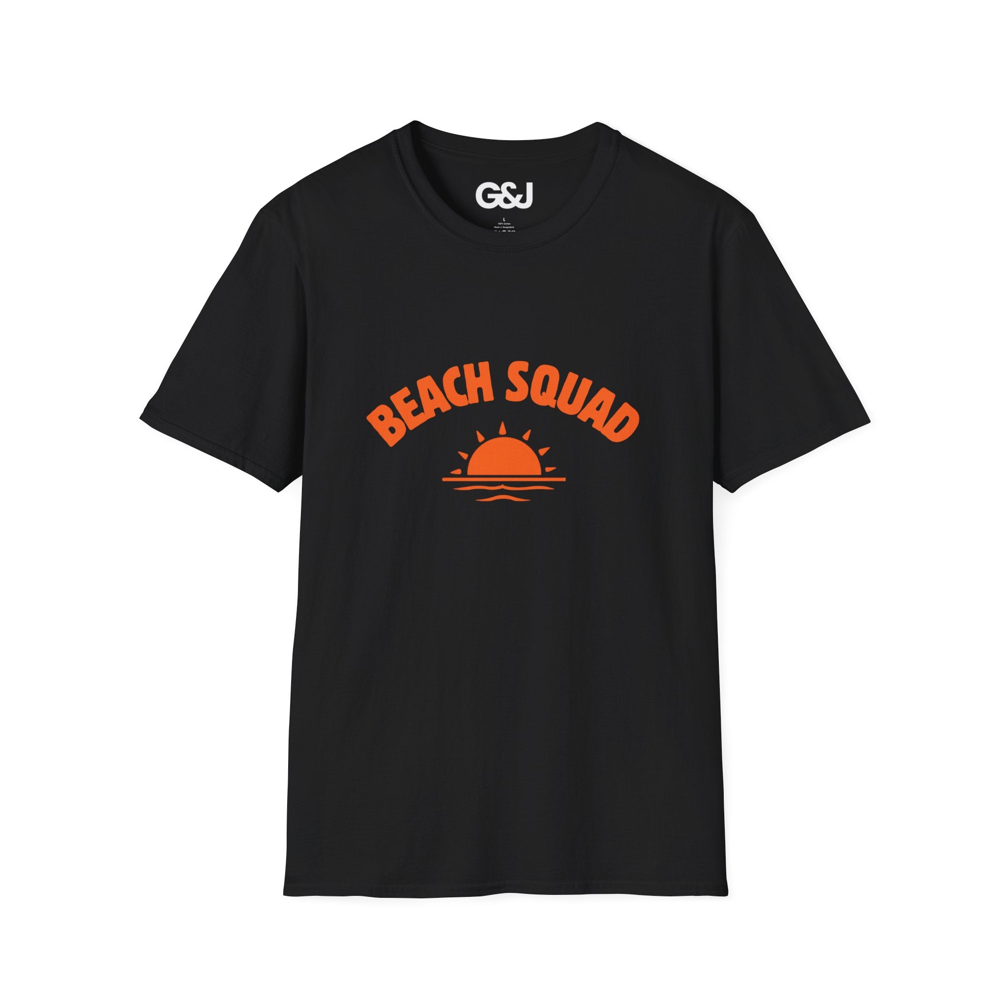Beach Squad T-Shirt — Retro Sunset Graphic Tee for Beach Lovers