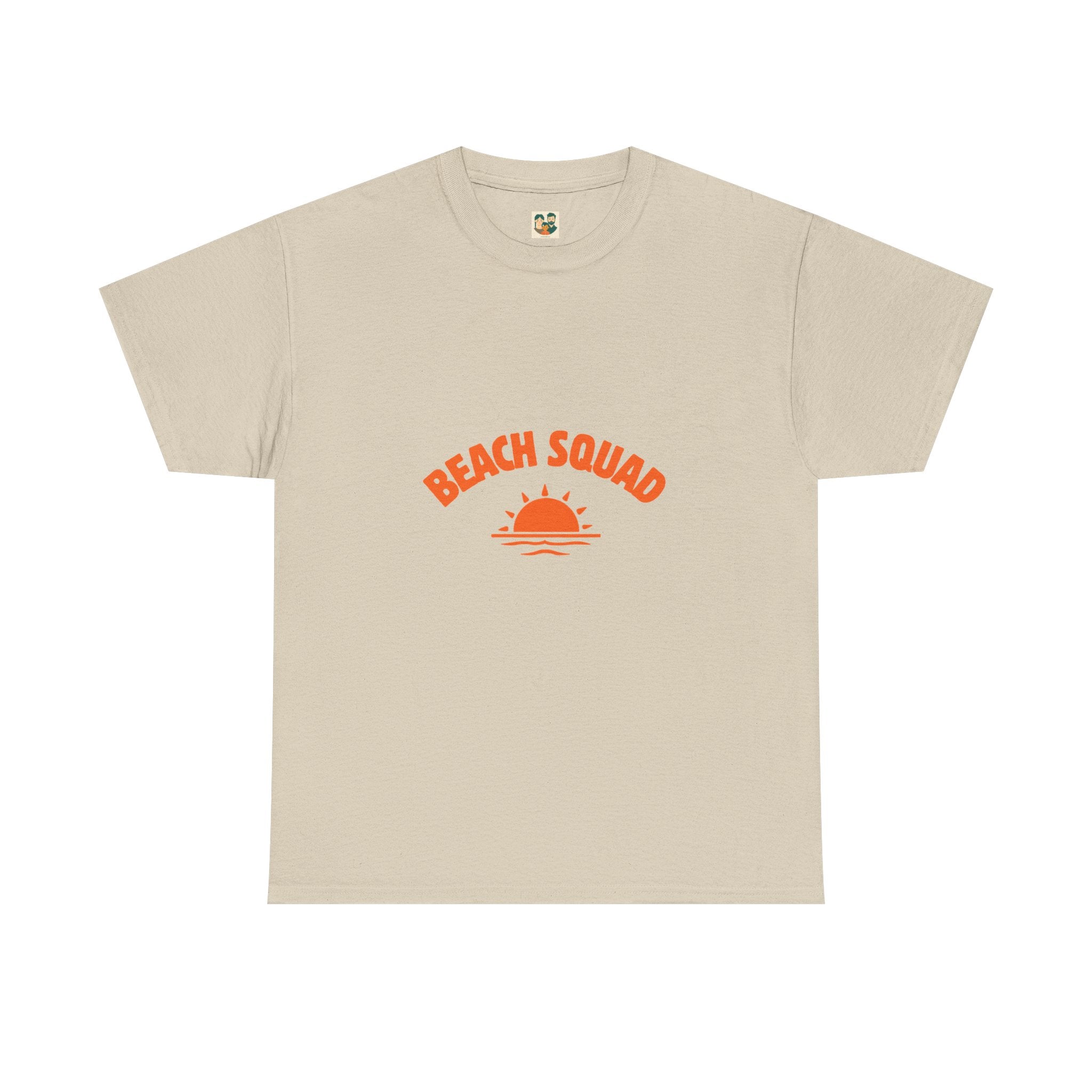Beach Squad Tee — Retro Orange Sunset Graphic T-Shirt