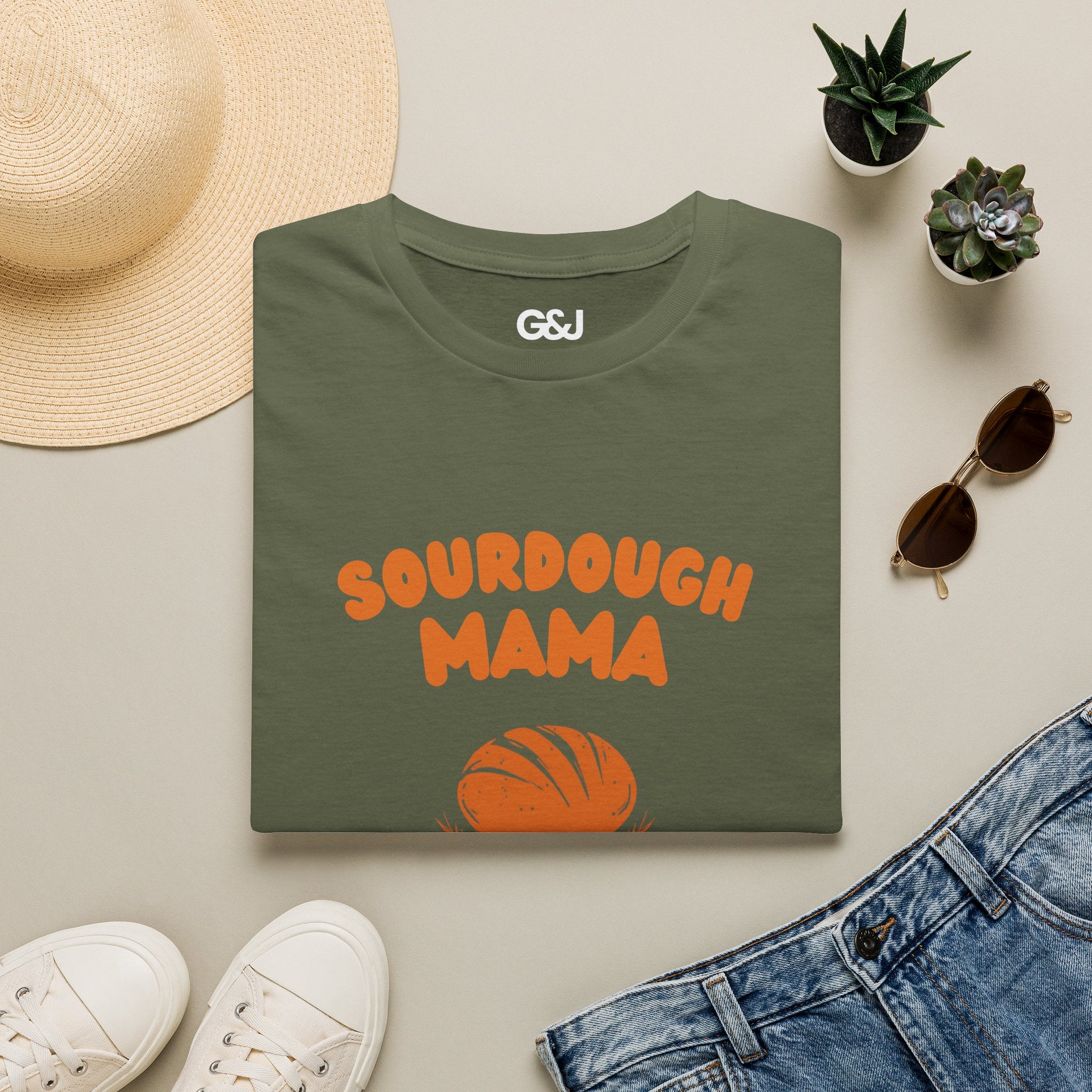 Sourdough Mama T-Shirt — Retro Bread Lover Tee for Bakers & Home Bakers