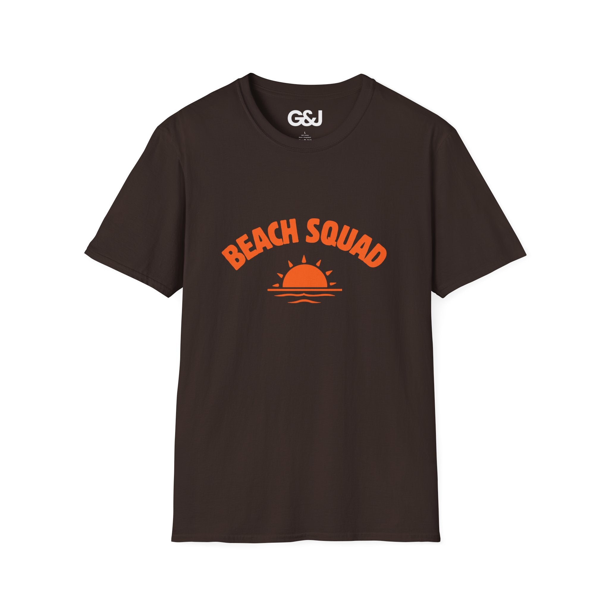 Beach Squad T-Shirt — Retro Sunset Graphic Tee for Beach Lovers