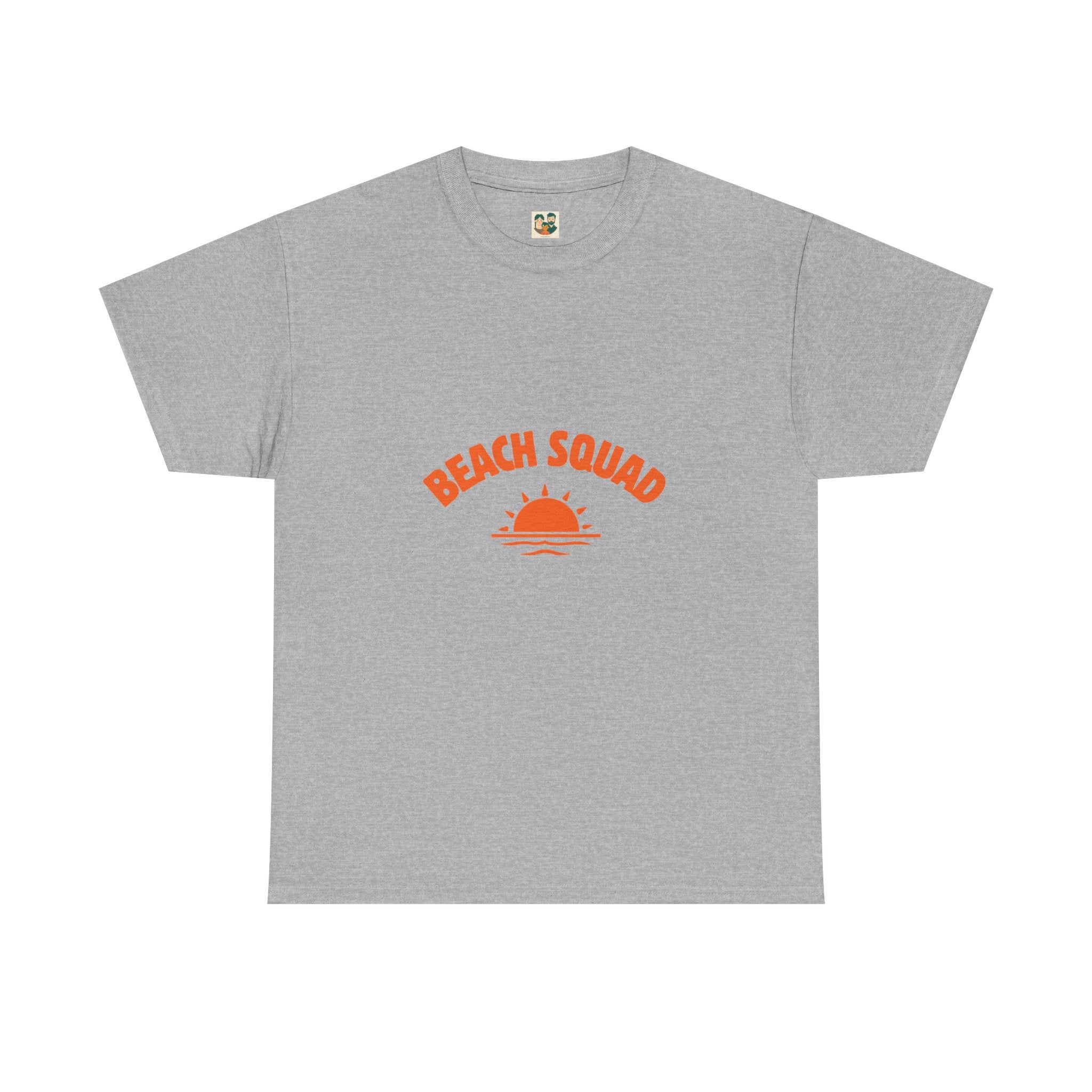Beach Squad Tee — Retro Orange Sunset Graphic T-Shirt