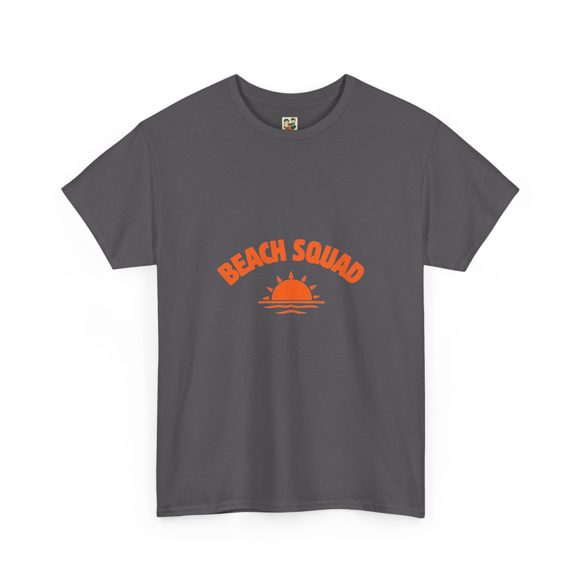 Beach Squad Tee — Retro Orange Sunset Graphic T-Shirt