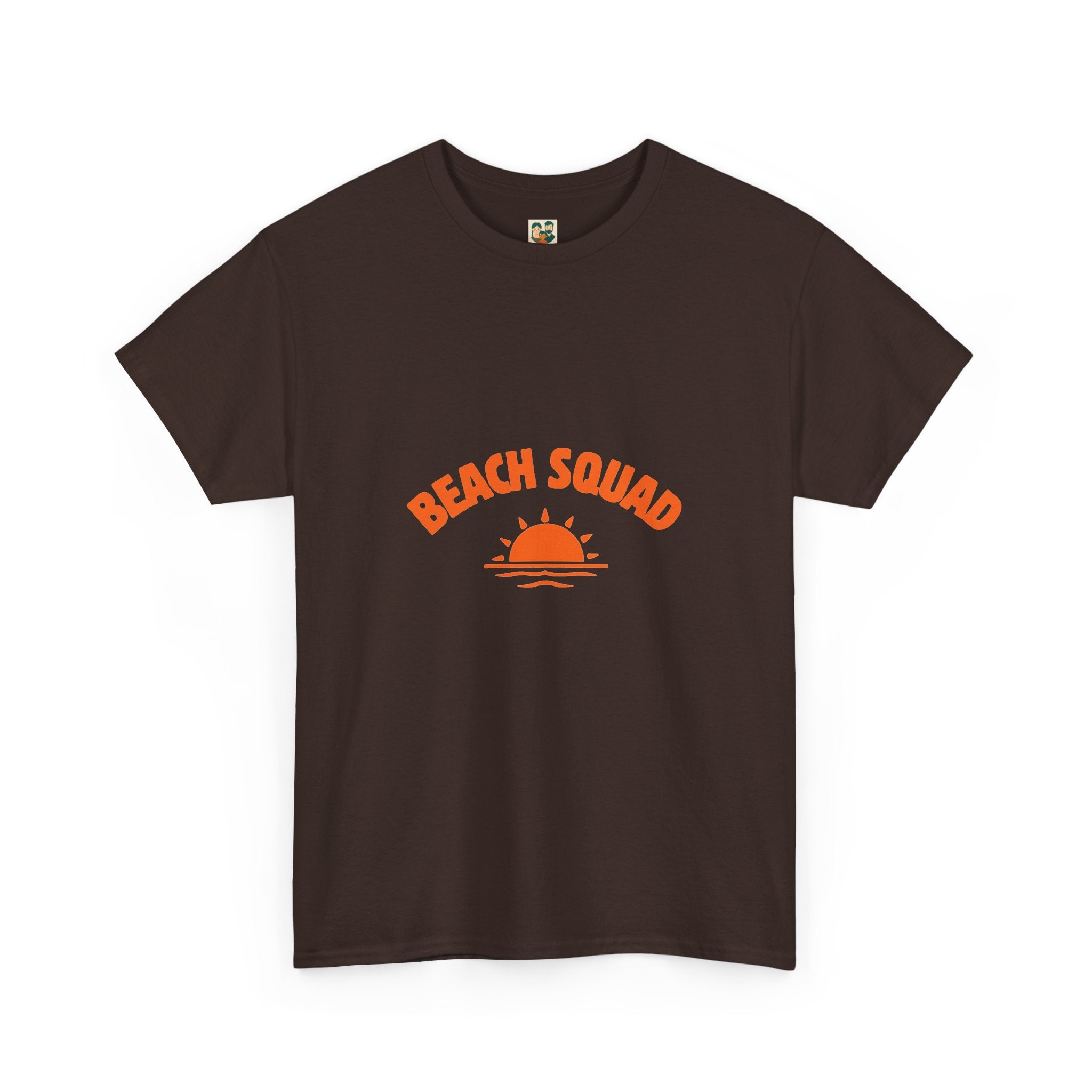 Beach Squad Tee — Retro Orange Sunset Graphic T-Shirt