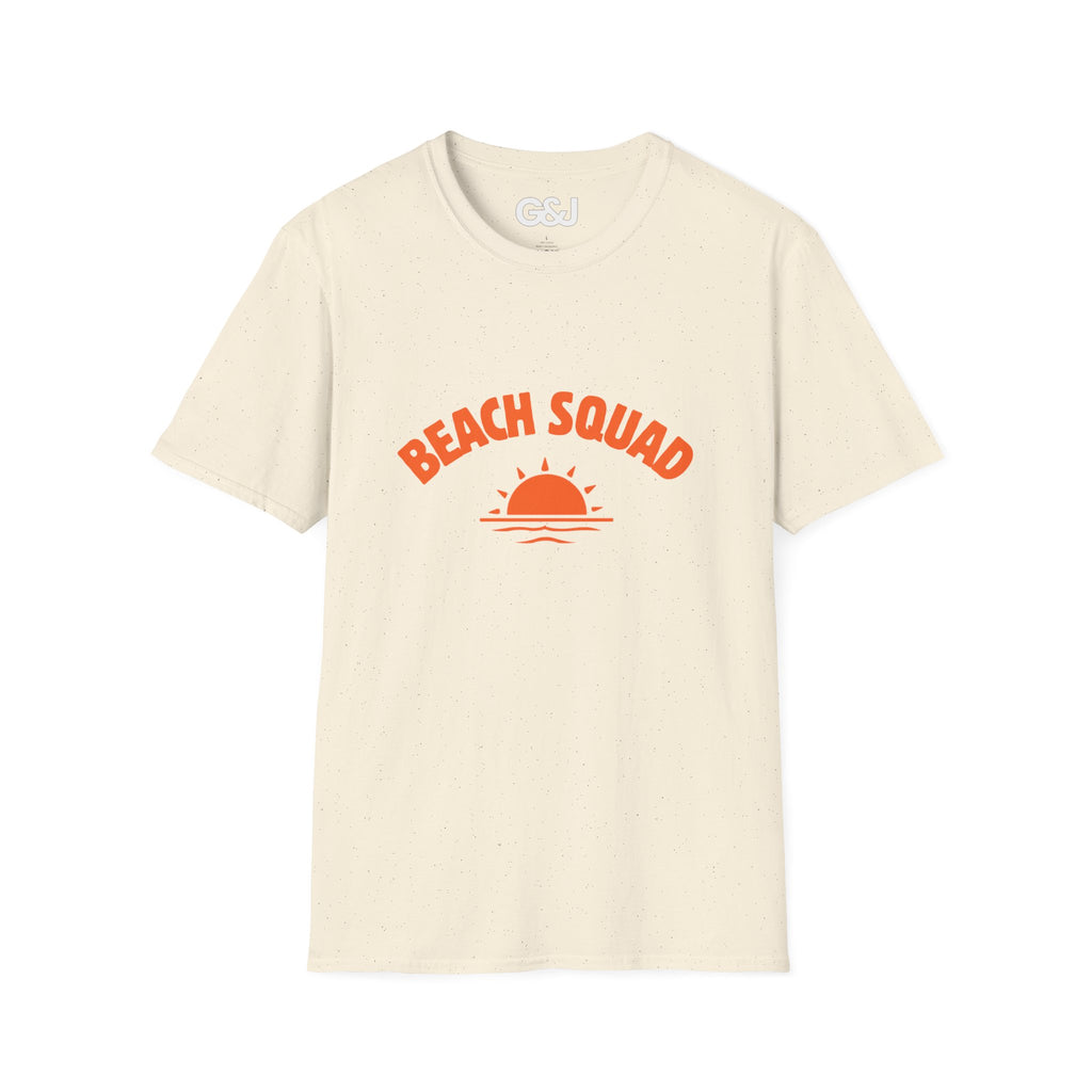 Beach Squad T-Shirt — Retro Sunset Graphic Tee for Beach Lovers