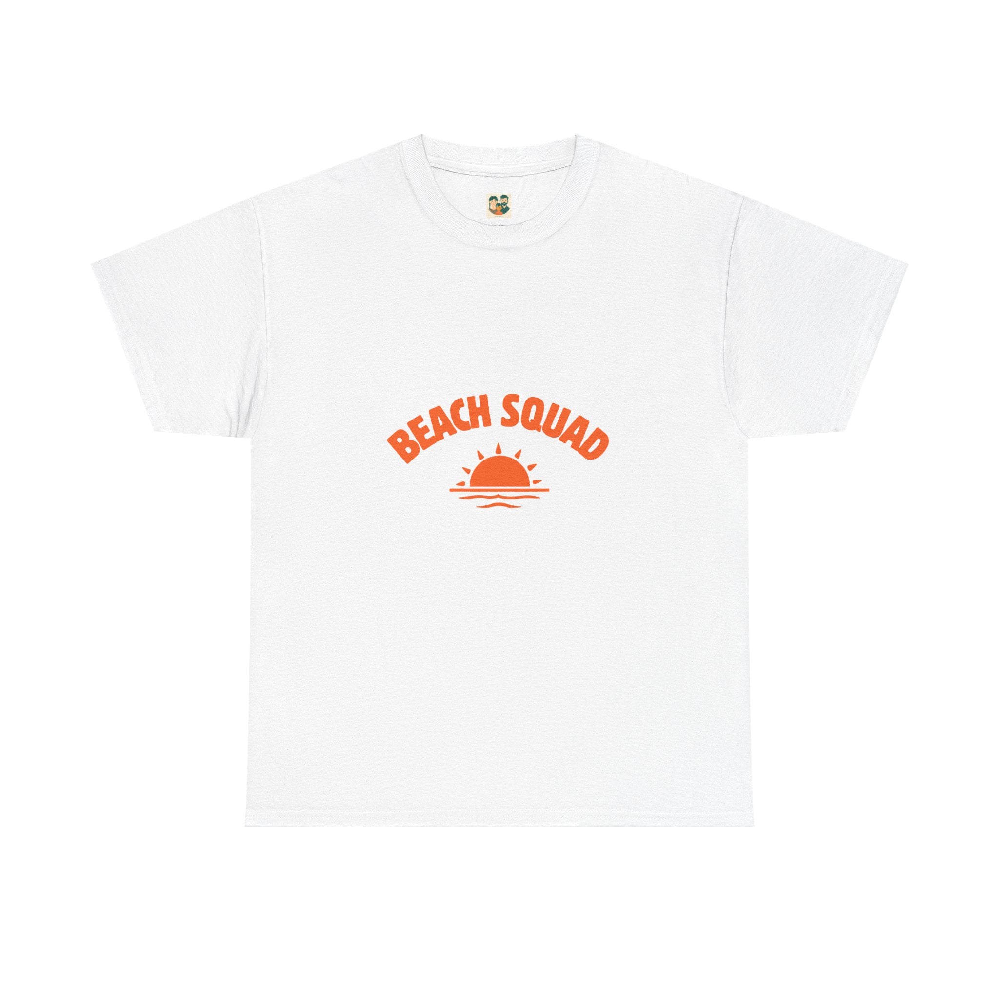 Beach Squad Tee — Retro Orange Sunset Graphic T-Shirt