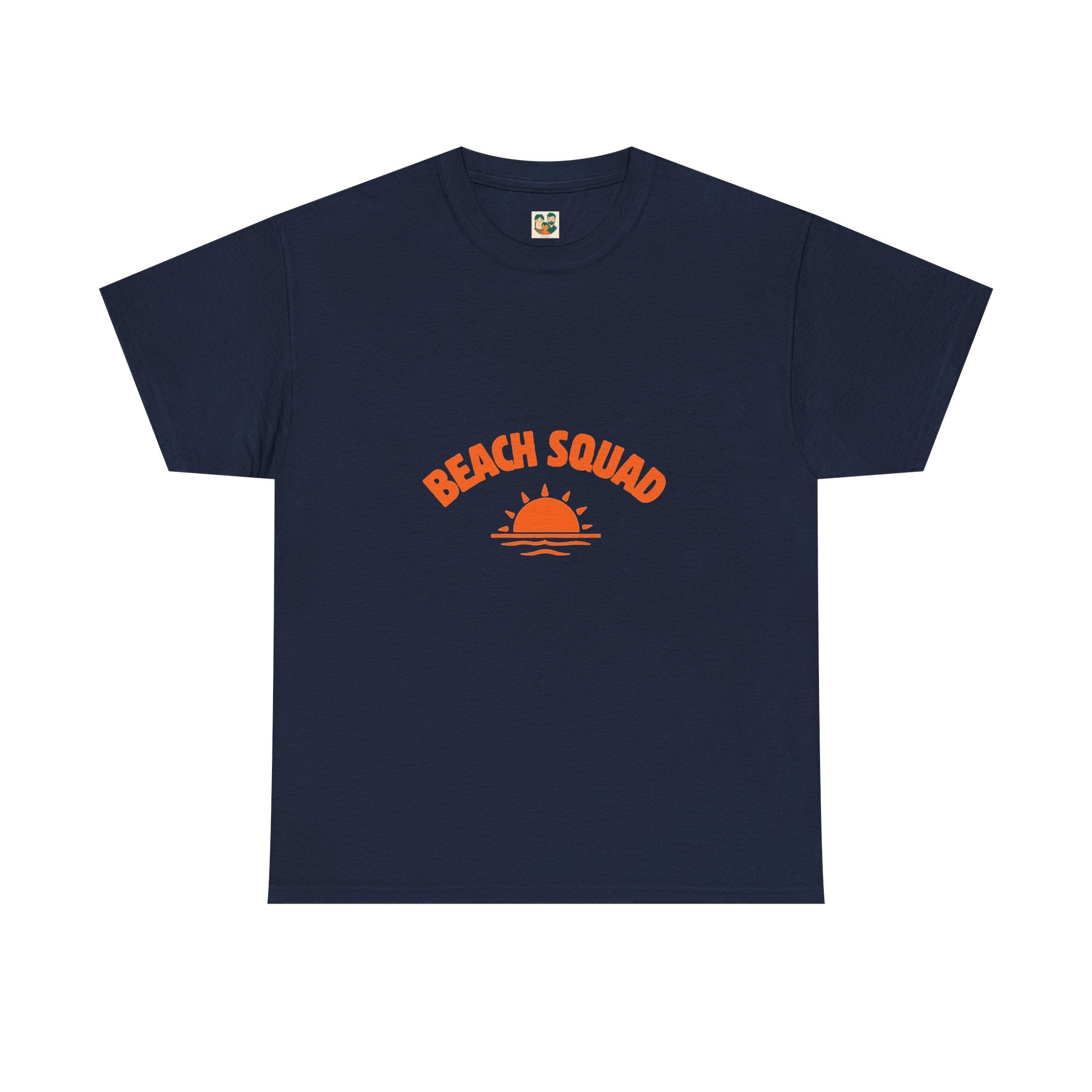 Beach Squad Tee — Retro Orange Sunset Graphic T-Shirt