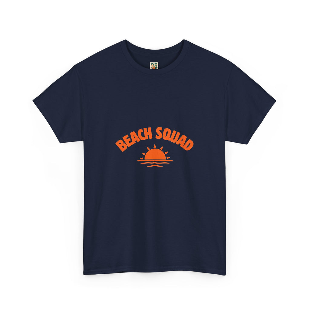 Beach Squad Tee — Retro Orange Sunset Graphic T-Shirt