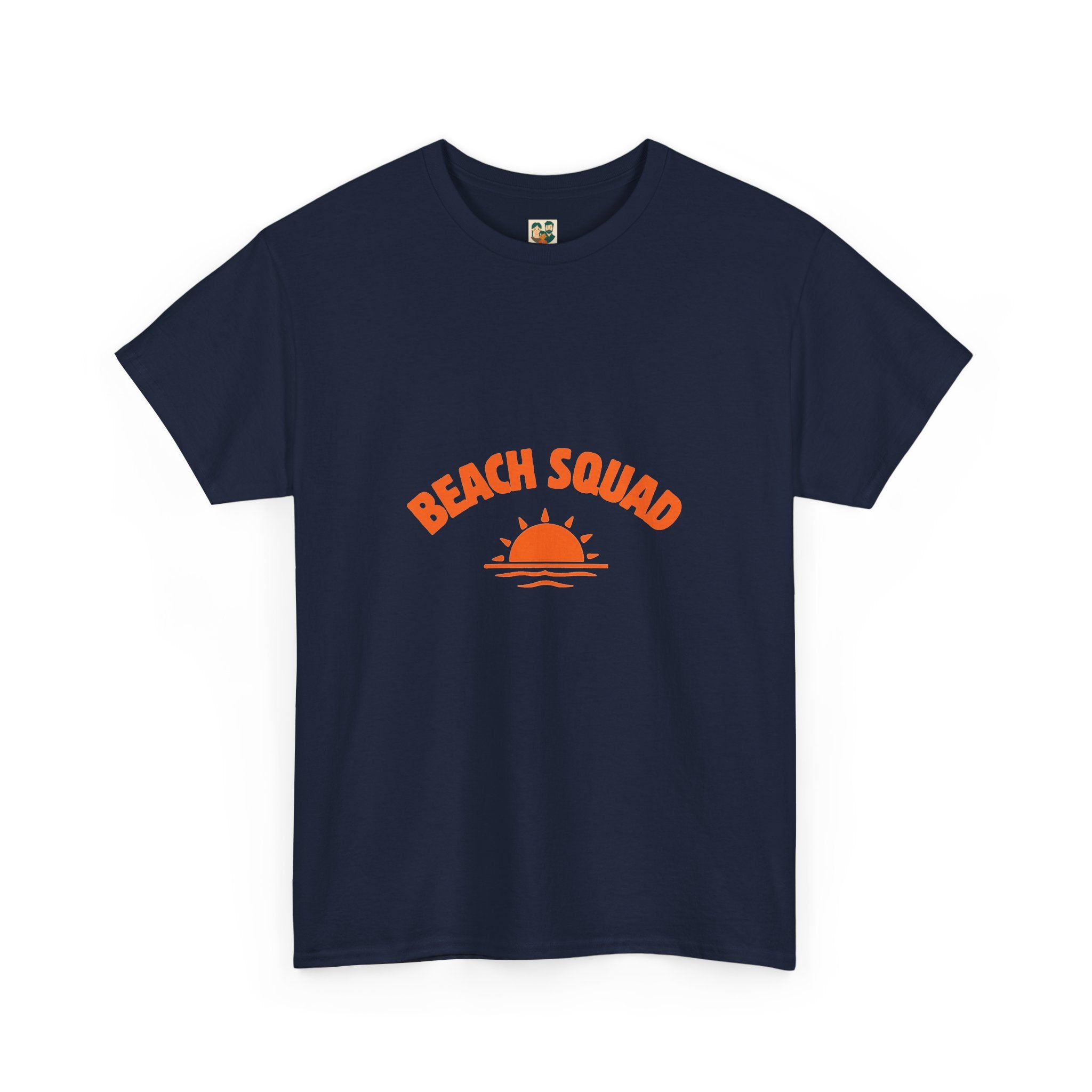 Beach Squad Tee — Retro Orange Sunset Graphic T-Shirt