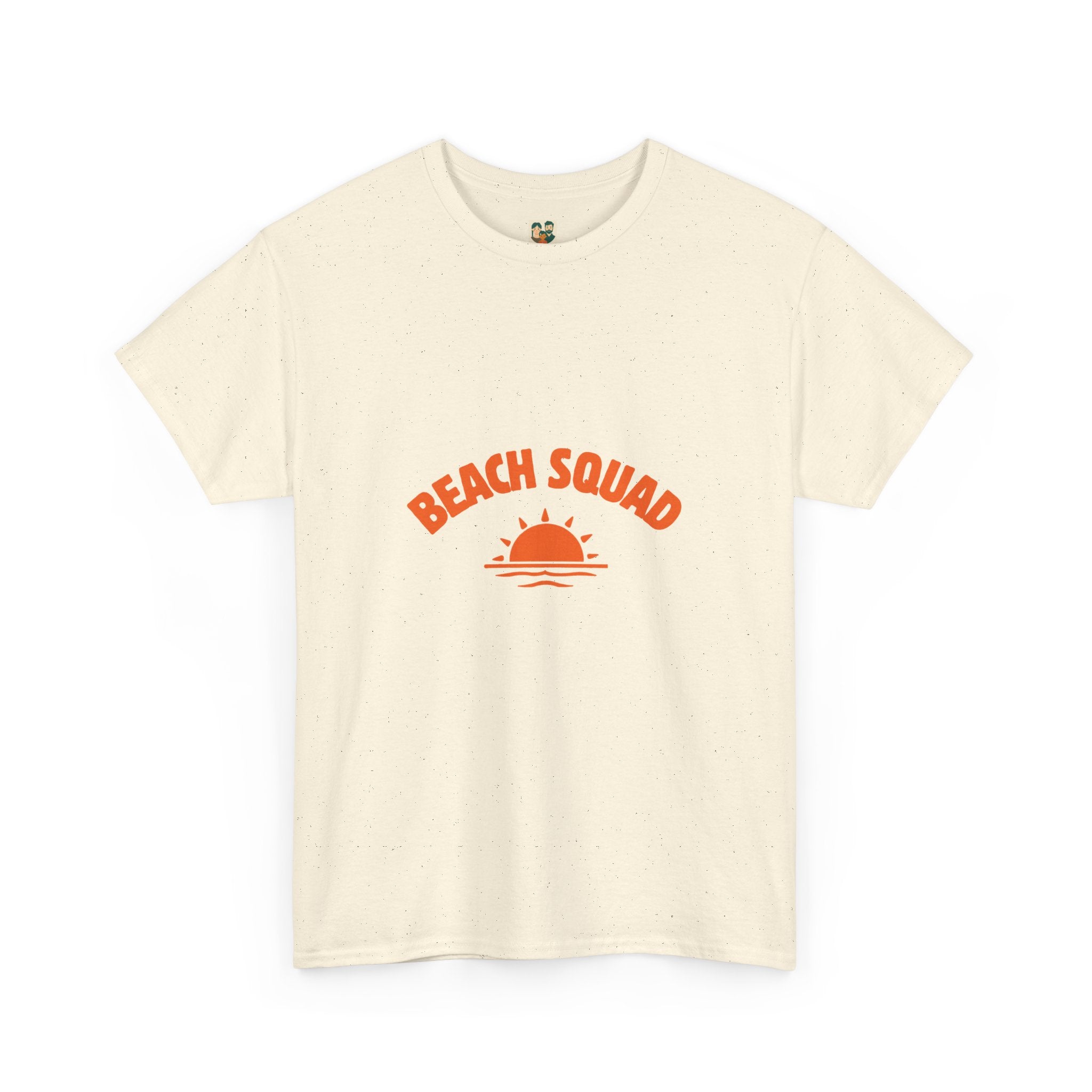 Beach Squad Tee — Retro Orange Sunset Graphic T-Shirt