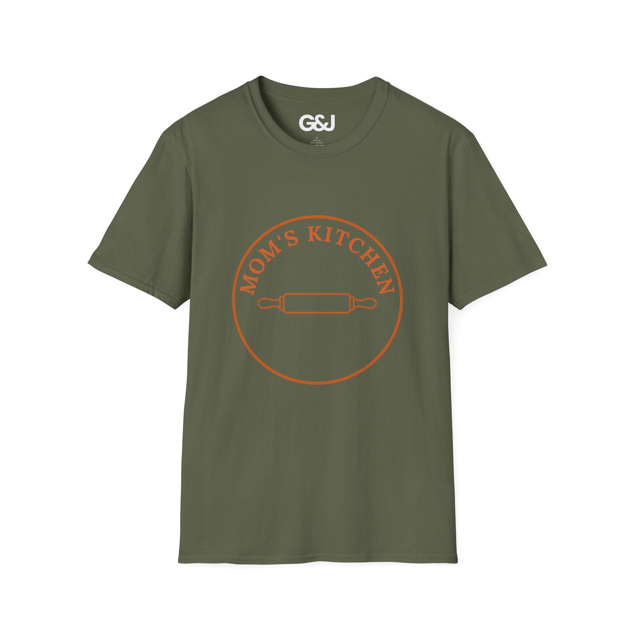 Mom's Kitchen T-Shirt — Vintage Rolling Pin Graphic, Mother's Day Gift