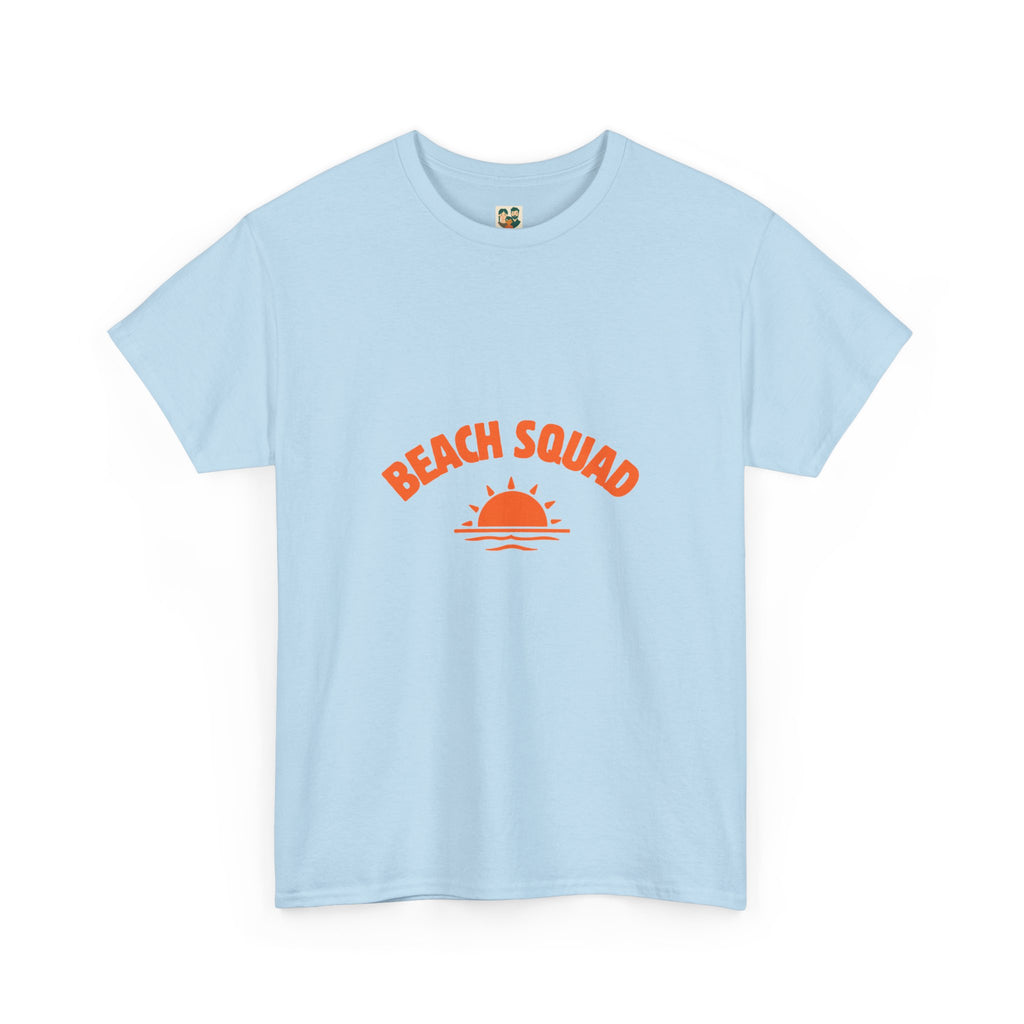 Beach Squad Tee — Retro Orange Sunset Graphic T-Shirt