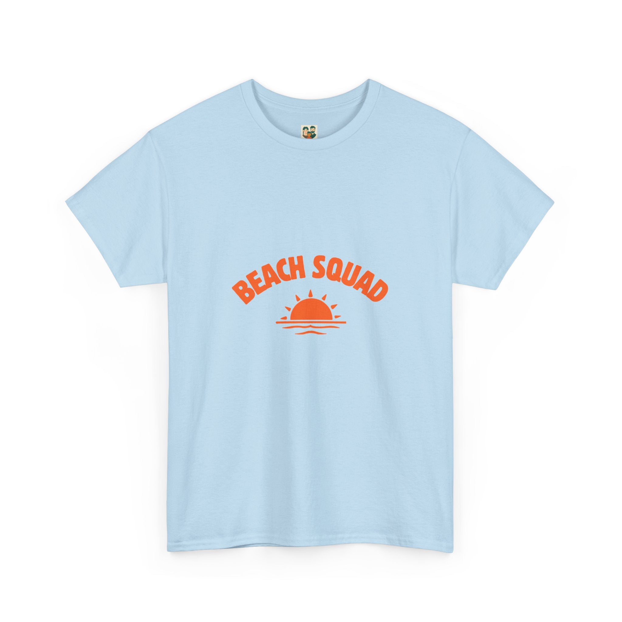 Beach Squad Tee — Retro Orange Sunset Graphic T-Shirt